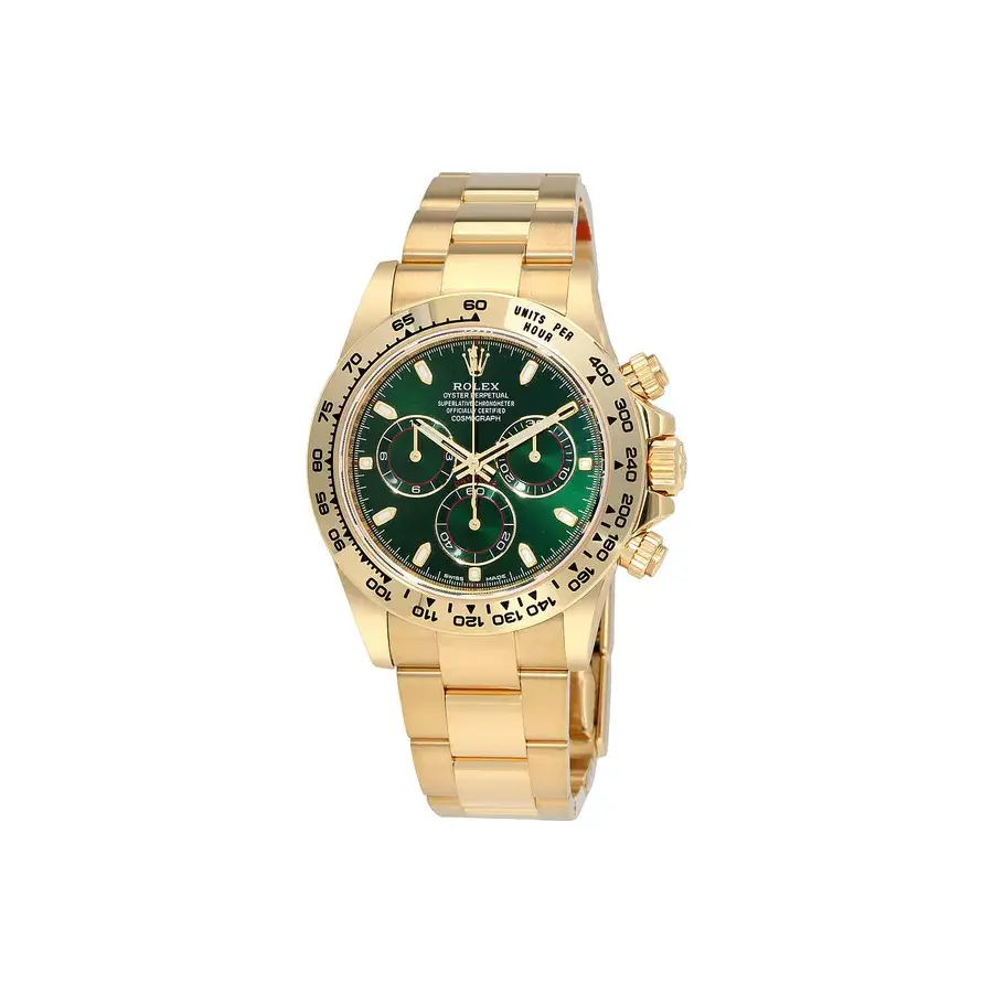 Çakma Rolex Saat Tutkunlarına Özel: Rolex Daytona 116508 Yeşil Kadran Sarı Altın Model